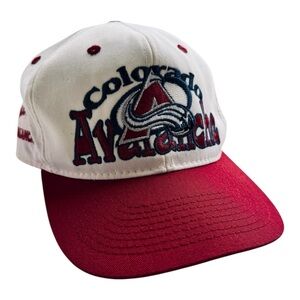 VTG ‘90s Colorado Avalanche NHL #1 Apparel Snapback Hat Cap